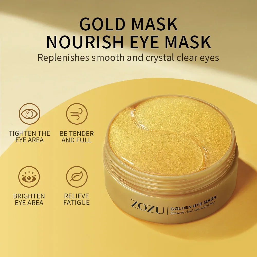 120/60Pcs Avocado Golden Collagen Eye Mask anti Dark Circles Eye Bags Moisturizing anti Wrinkle Eye Patches Skin Care Products